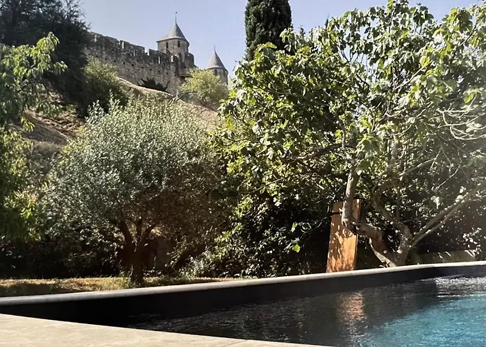 L'echauguette, De Luxe Avec Piscine Au Pied De La Cite Carcassonne